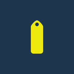 Green icon of Price Tag on dark blue background. Eps.10