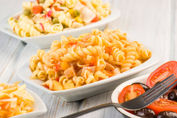 fusilli pasta salad cold