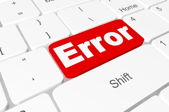 Button "error" on keyboard