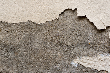 grunge old yellow paint cement wall