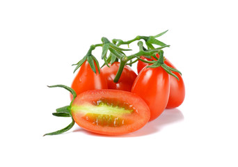 Fresh tomato isolated on the white background