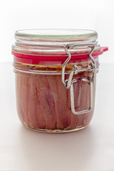 Jar of anchovies