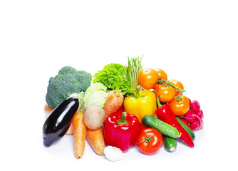 vegetable isolated on a white background