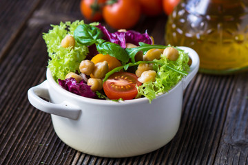 Fresh mixed  salad with Chickpea