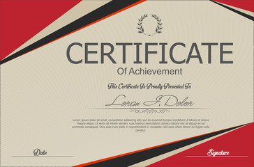 Modern certificate or diploma template