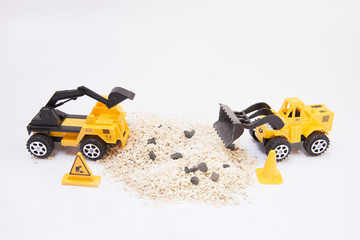 Obraz premium Toy loader, Yellow