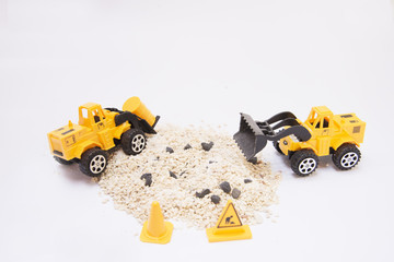 Obraz premium Toy loader, Yellow