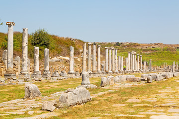  in  perge construction  the roman temple