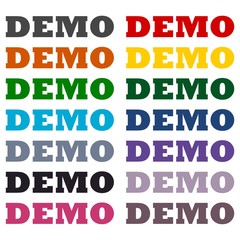 Demo icons set