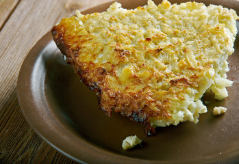 Kugelis - baked potato pudding
