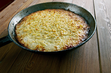 Kugelis - baked potato pudding