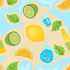 lemon seamless background