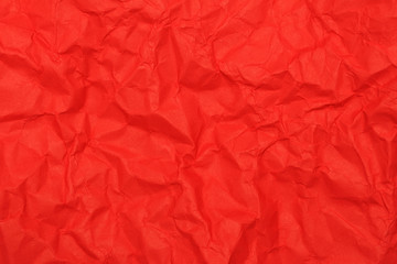 wrinkled red paper texture background