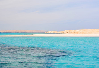 turquoise sea and sand beach