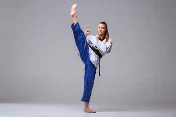 The karate girl with black belt  © master1305