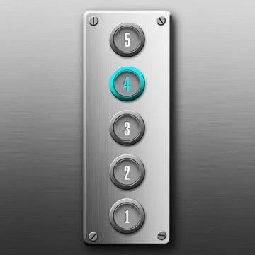 Elevator buttons panel