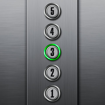 Elevator buttons panel