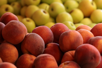 Fresh velvet skin peaches