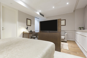 Interior of a modern hotel apartment