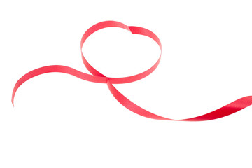 red heart ribbon