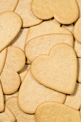 Pile of Gingerbread Hearts