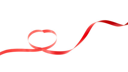red heart ribbon