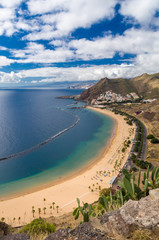Fototapeta premium Playa de Las Teresitas, Tenerife island, Spain