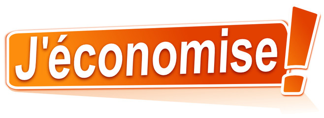 j'économise sur étiquette orange