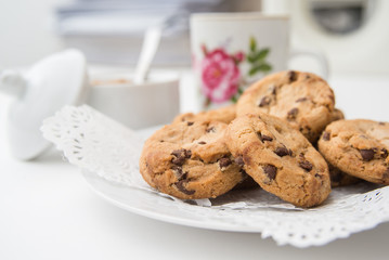 Fototapeta Cookies al cioccolato fondente  obraz