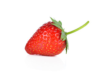 Strawberry on white background