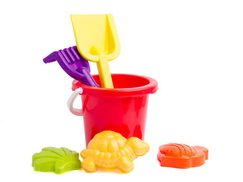 Baby toy bucket and shovel rake