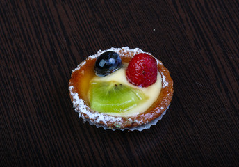 Pastry with berries