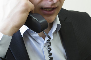 man talking on the phone

