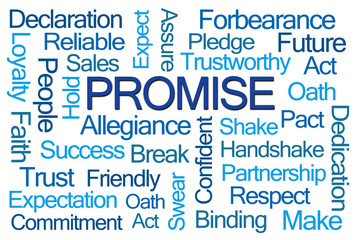 Fototapeta premium Promise Word Cloud