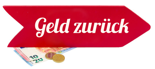 Geld zurück