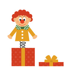 clown and present box