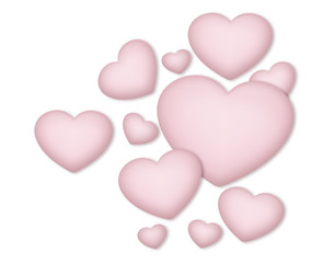 heart with happy valentine day, pastel color design