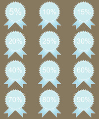 Set of sale stickers, labels