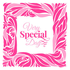 Very special day ornament frame