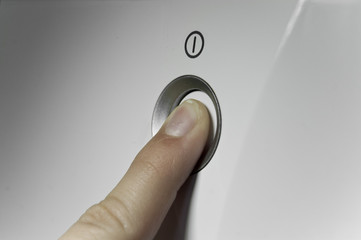 power button . switch on off / turn on