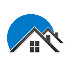 housing construction symbol vector for business