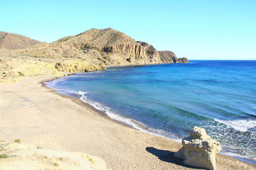 plage dans le parc naturel de Cabo de Gata