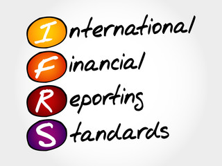 IFRS - International Financial Reporting Standards, acronym business concept