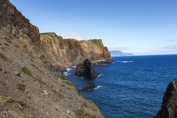 Fototapeta na wymiar Ponta de Sao Lourenco, the eastern part of Madeira Island, Portu