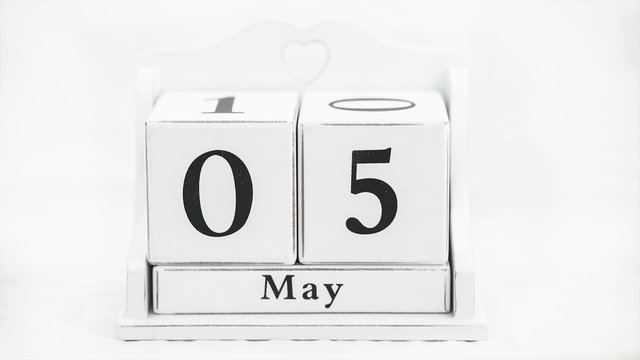 Calendar for the year timelapse video