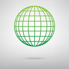 Earth Globe green icon0.