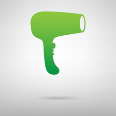 Hair Dryer green icon