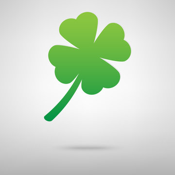 Leaf clover green icon