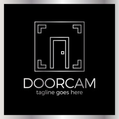 Line Door Photo Logo