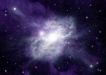 galaxy in a free space